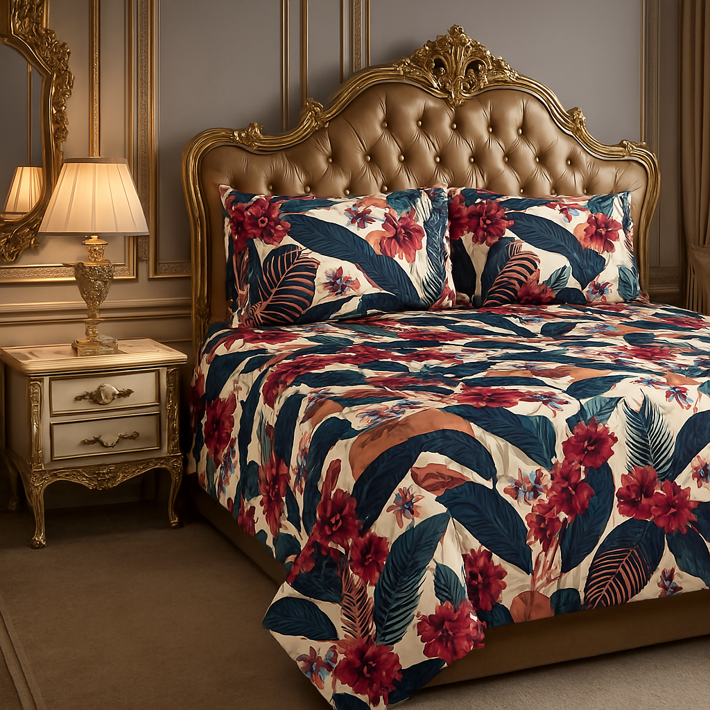 New 3 Pcs Bed sheet B-1014