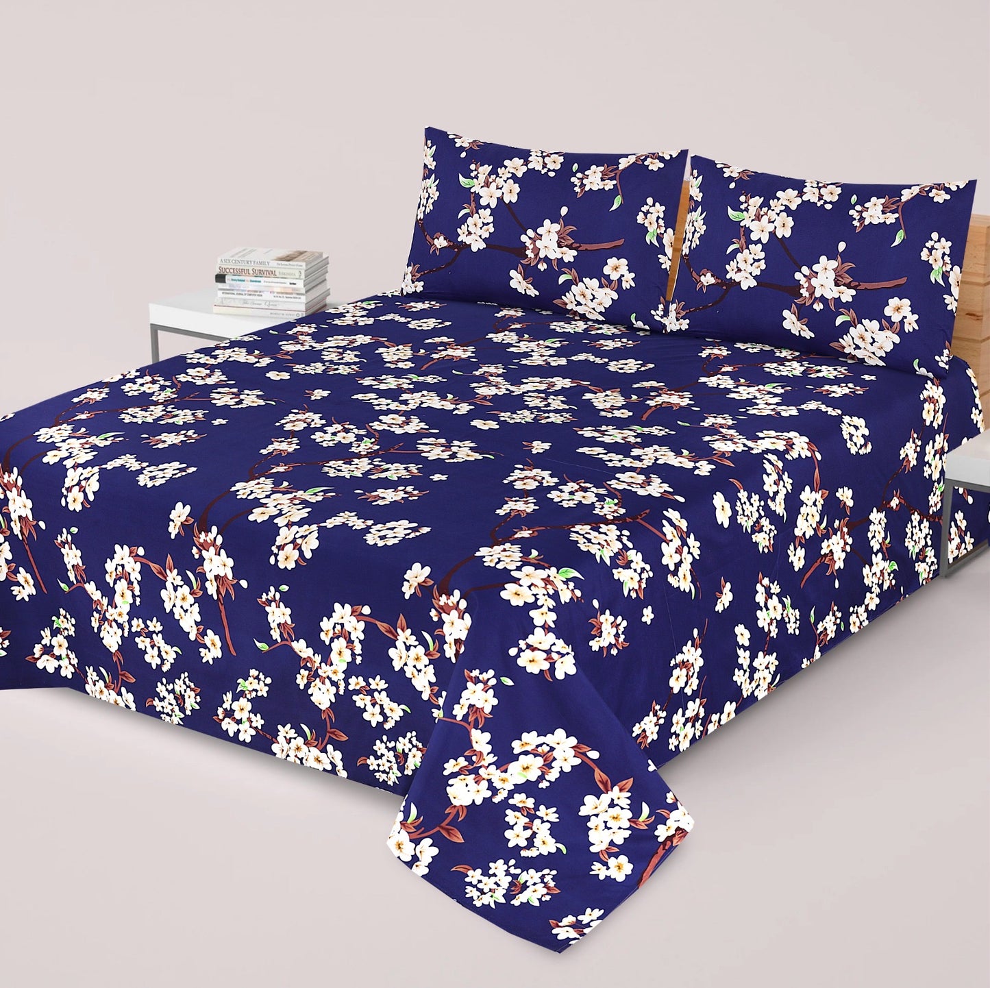 New 3 Pcs Bed sheet B-1008