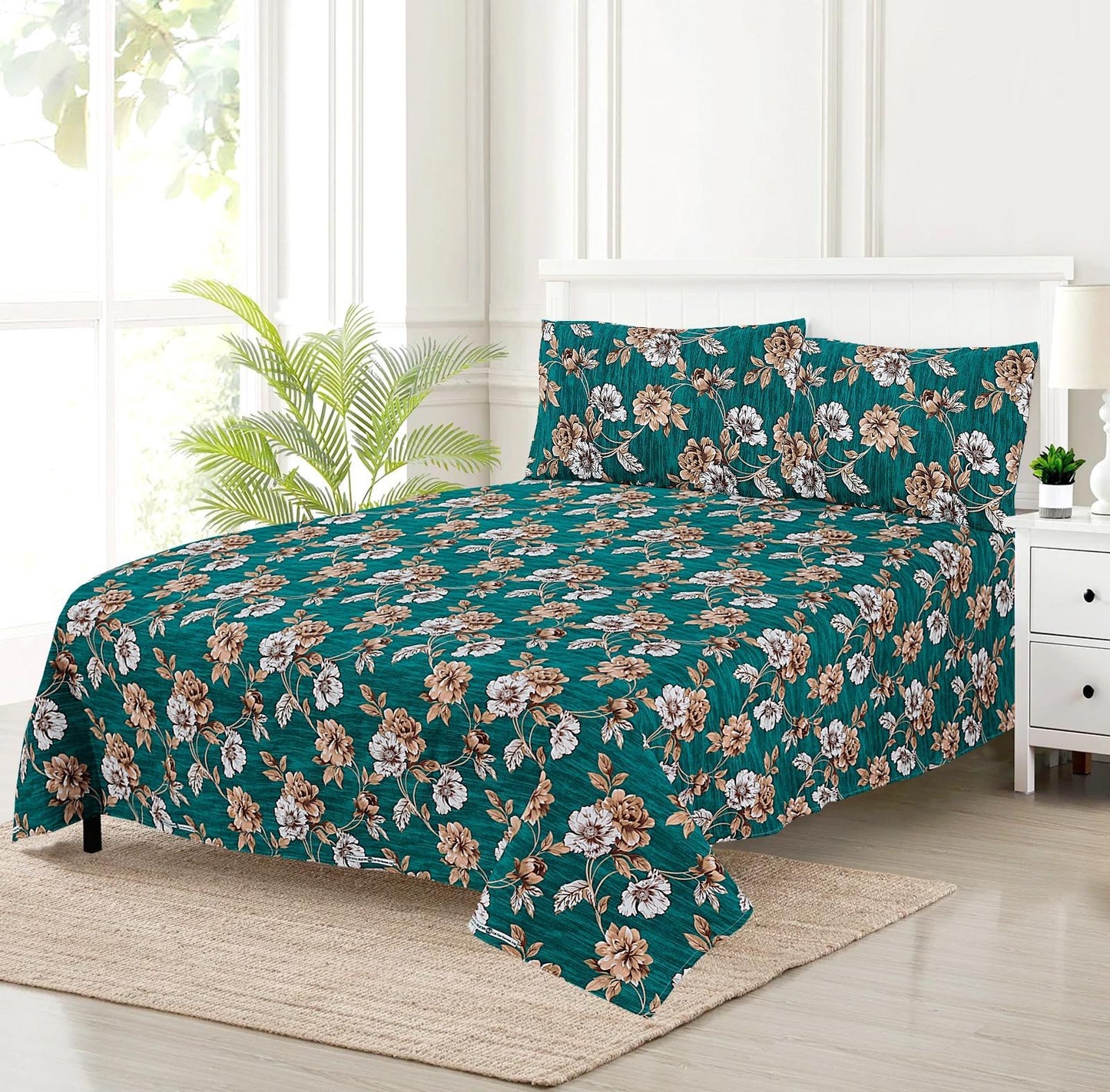 New 3 Pcs Bed sheet B-1016
