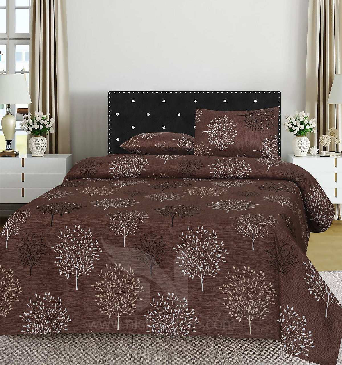 New 3 Pcs Bed sheet B-1013