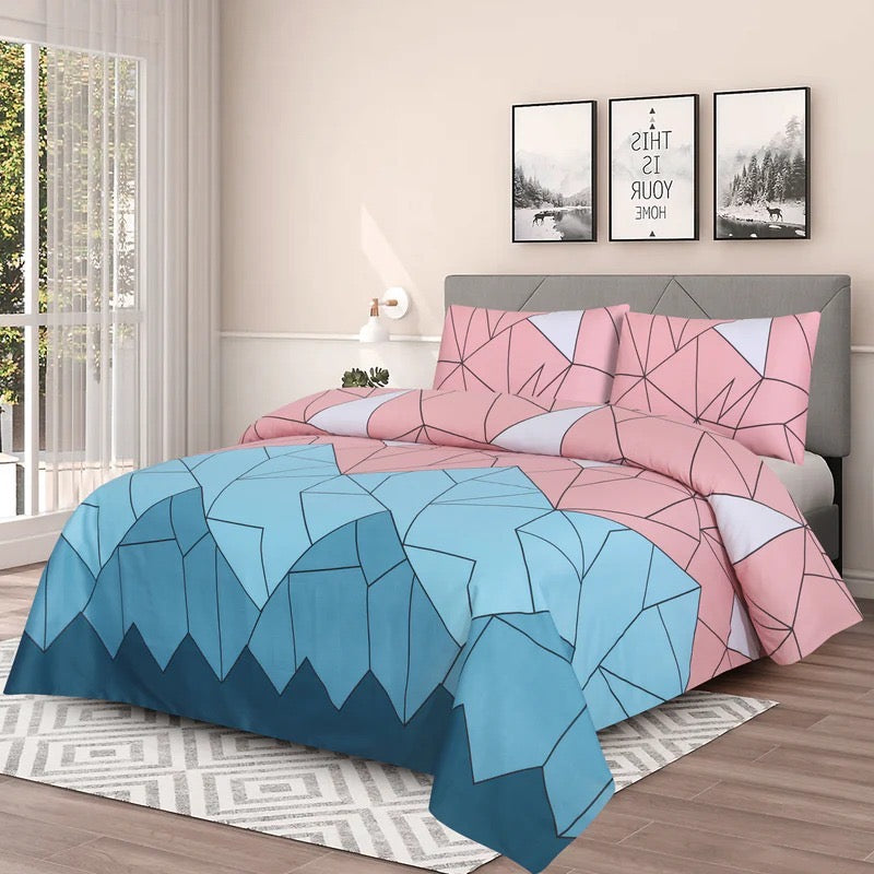 New 3 Pcs Bed sheet B-1001