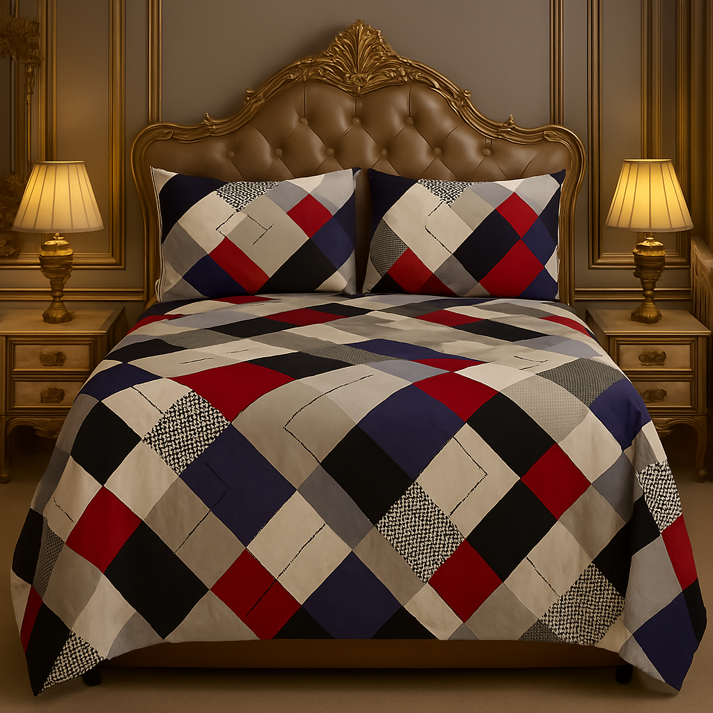 New 3 Pcs Bed sheet B-1015