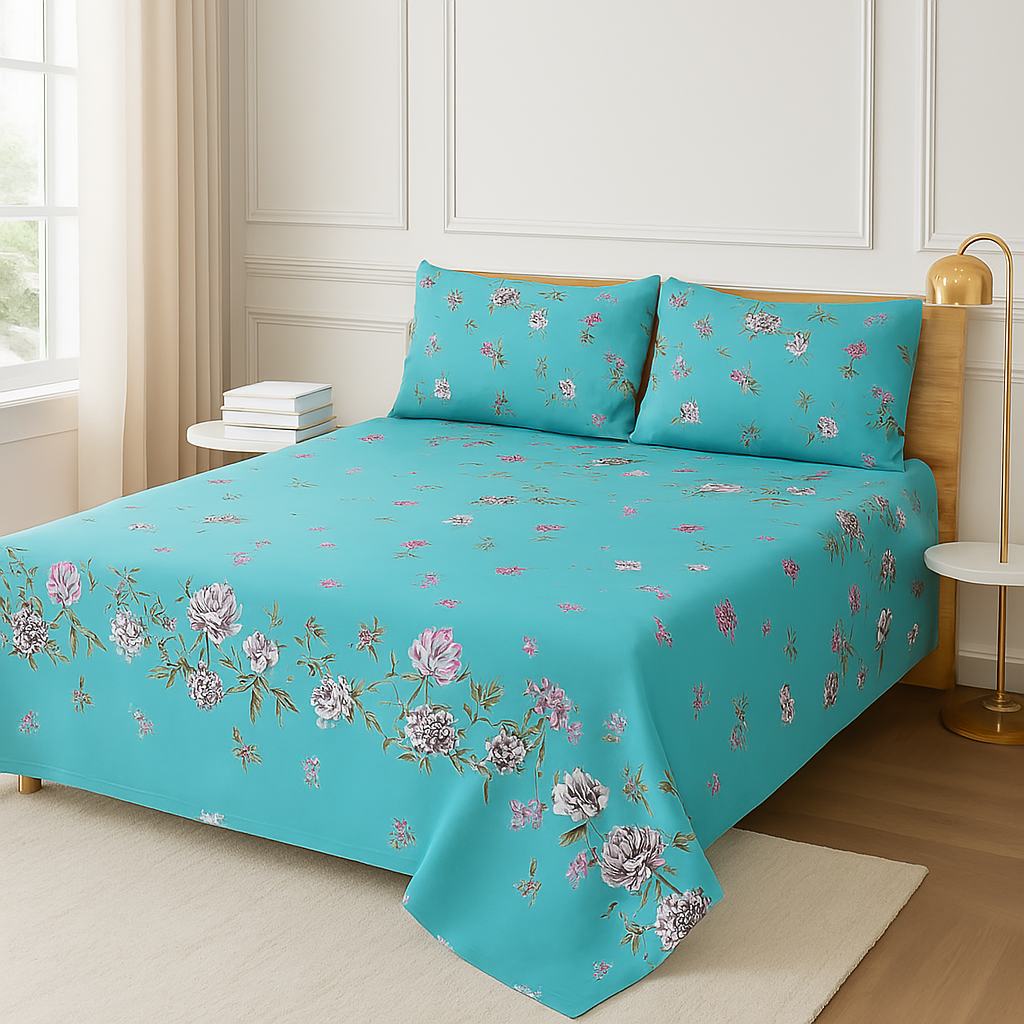 New 3 Pcs Bed sheet B-1004