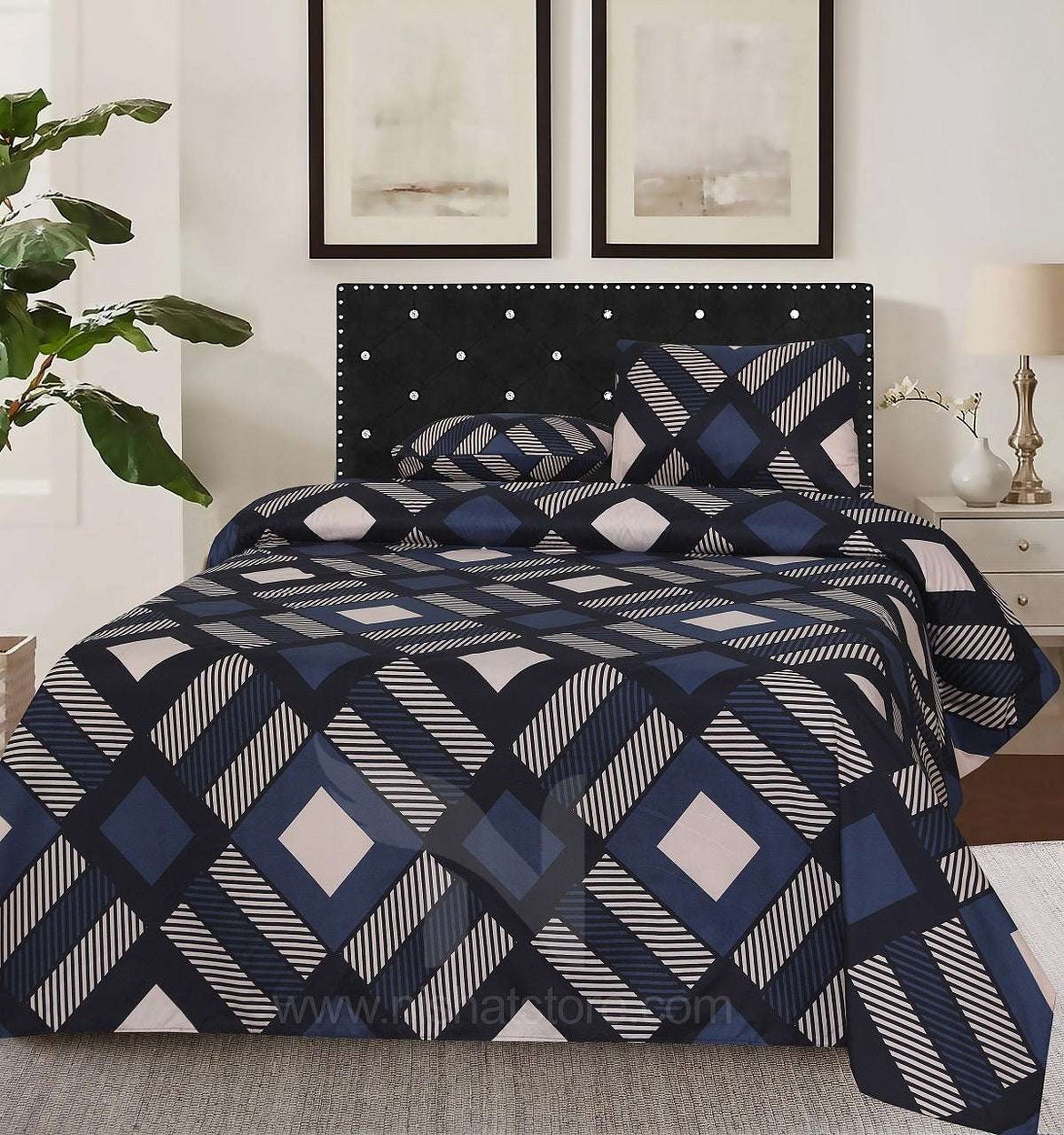 New 3 Pcs Bed sheet B-1011